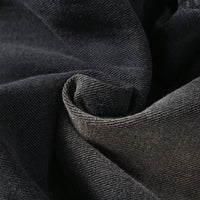 Girls Black Solid Straight Fit Denim Jeans   