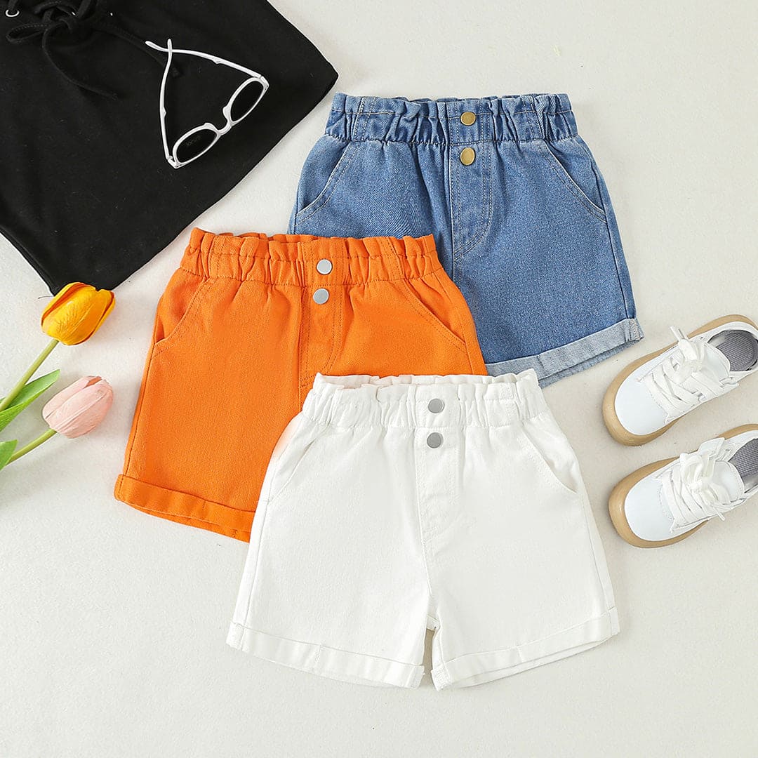 Boys Multicolor Denim Shorts (Pack of 3) Shorts Multicolor 4-5 Y 