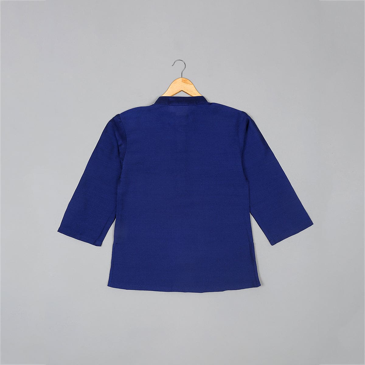 Boys Navy Kurta Pajama With Sleeveless Jacket Set Sets
