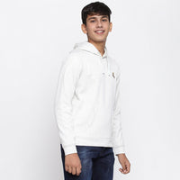 Boys Grey Full Sleeves Hooded Sweatshirt Sweatshirts & Hoodies