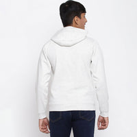 Boys Grey Full Sleeves Hooded Sweatshirt Sweatshirts & Hoodies