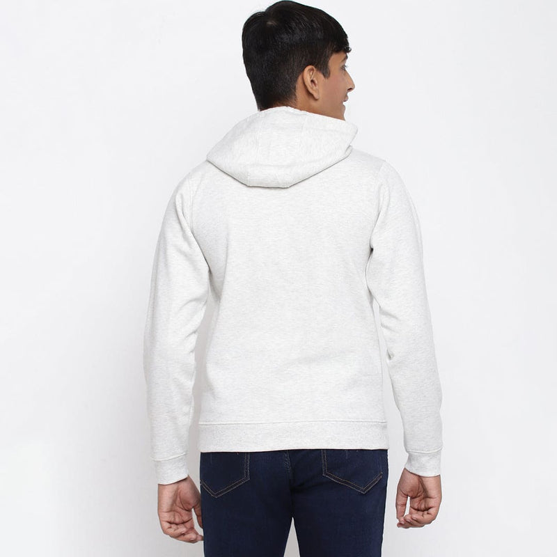 Boys Grey Full Sleeves Hooded Sweatshirt Sweatshirts & Hoodies
