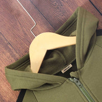 Girls Olive Long Sleeve Hooded Jumpsuit Sets   