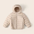 Boys Beige Hooded Puffer Jacket Coats & Jackets Beige 2-3 Y 