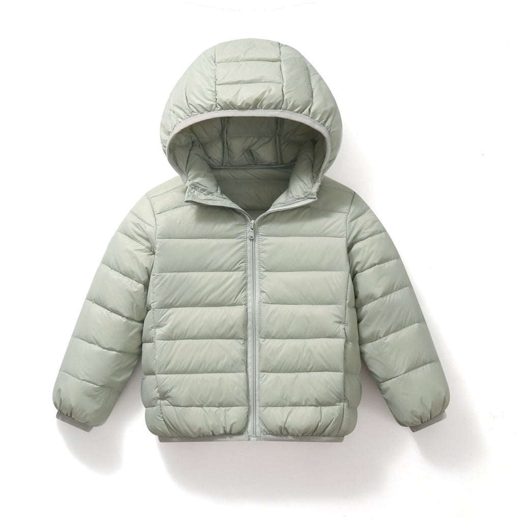 Boys Grey Hooded Puffer Jacket Coats & Jackets Grey 2-3 Y 