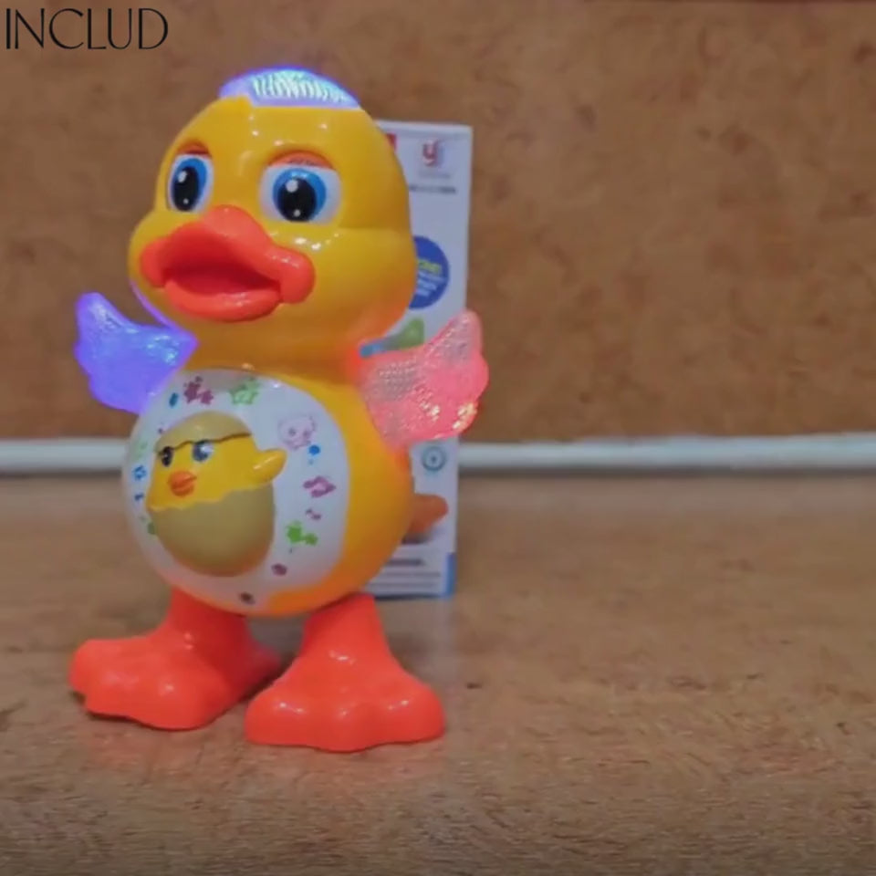 Kids Yellow Musical Dancing Duck Toy with Lights Trending Accessories