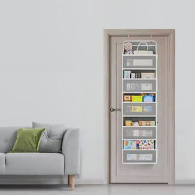 Grey Multi-Purpose Over-Door Hanging Organizer Trending Accessories