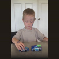 Kids Blue 2-in-1 Transforming Dragon & Car Vehicle Toy Trending Accessories