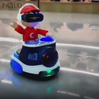 Kids Red DJ Robot Interactive Toy with LED Lights & Sensors Trending Accessories