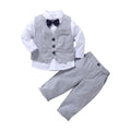 Boys Shirt & Trousers with Waistcoat 3pc. Suit Set 3 pc. Sets Gray 1-2 Y 
