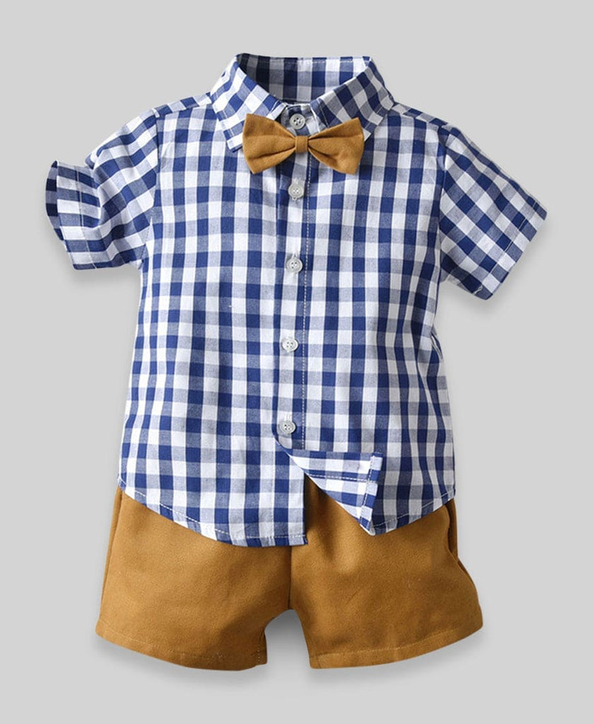 Boys Party Wear 3Pc Clothing Sets(Shirt,Suspender&Bow)