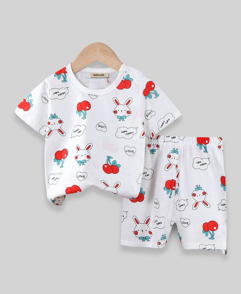 Boys Printed Knitted Two Piece Set