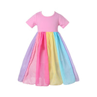 Girls Overlay Tulle Dress Casual Dresses   