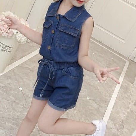 Girls 2 Piece Denim Set Sets   