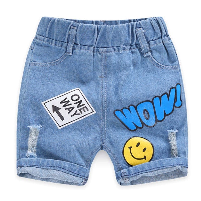 Boys Denim Shorts with Turn Up Detail Shorts Style 2 1-2 Y 