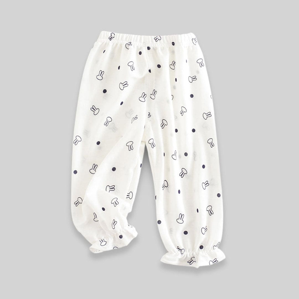 Girls Printed Joggers Joggers White 1-2 Y 