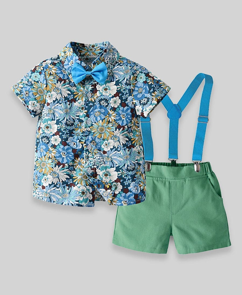 Boys Casual Floral Printed Clothing Sets