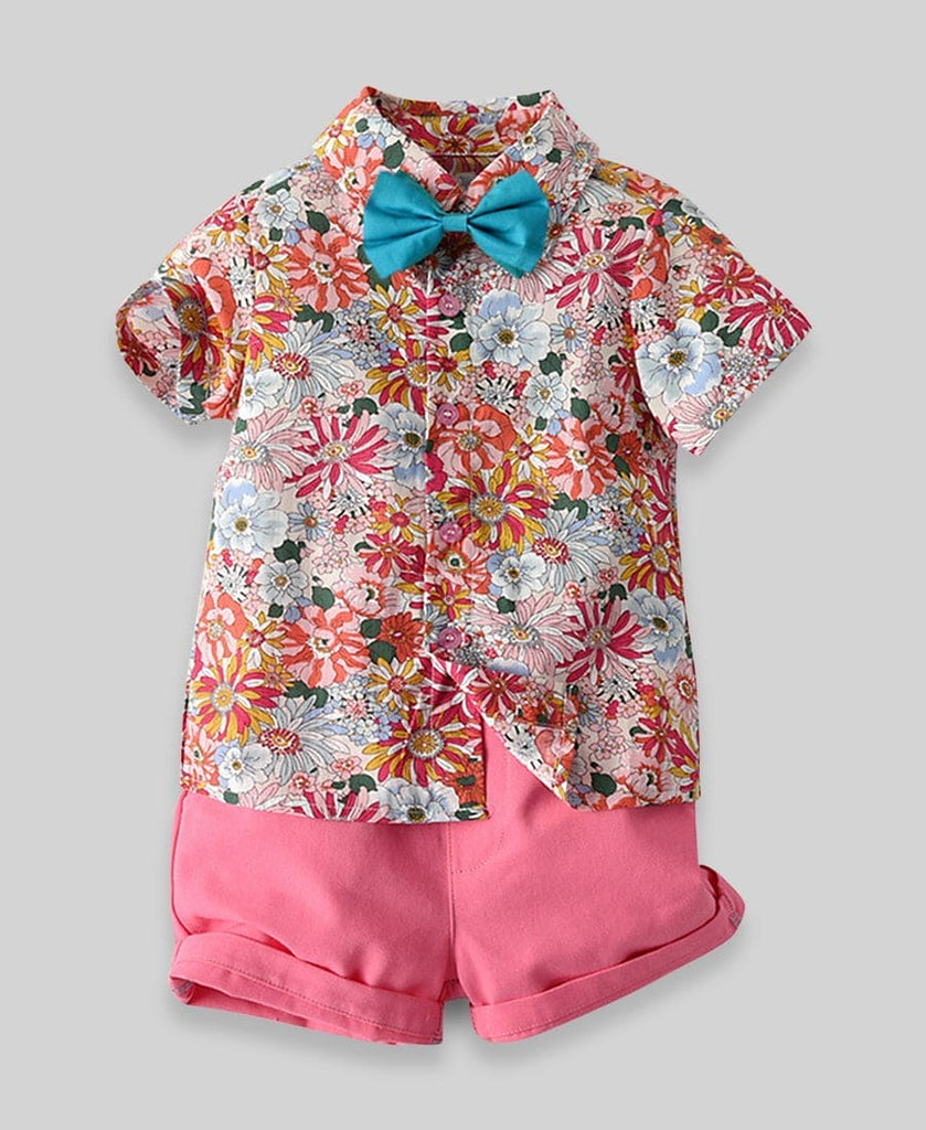 Boys Casual Floral Printed Clothing Sets