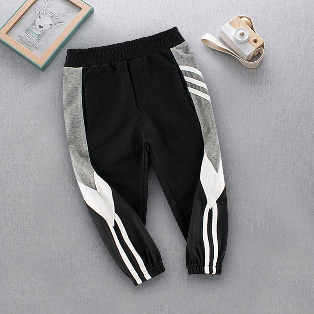 Elasticated Jogger with Diagonal Stripes and Pocket