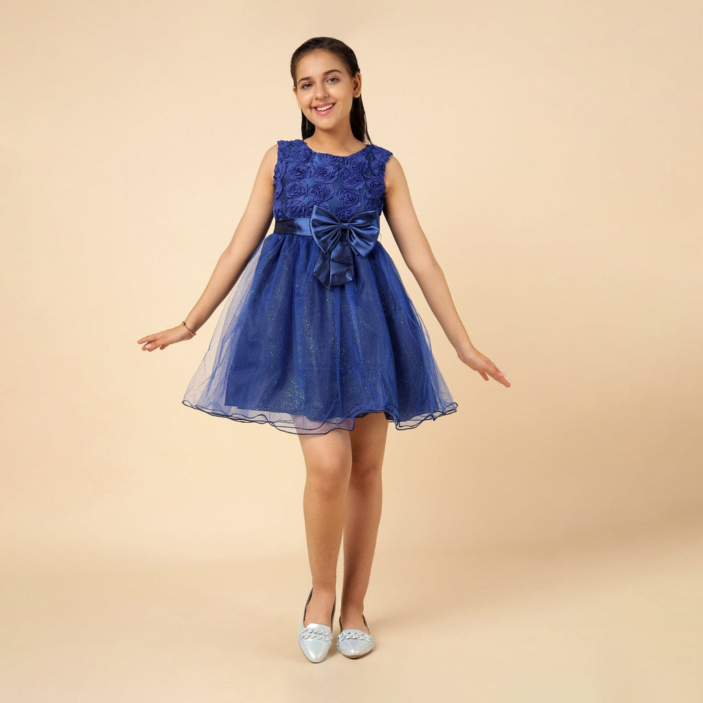 Girls Party Dress with Bow