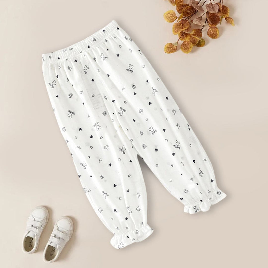 Girls Printed Joggers Joggers White 1-2 Y 