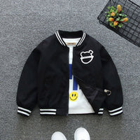 Boys Solid Bomber Jacket Coats & Jackets Black 1-2 Y 