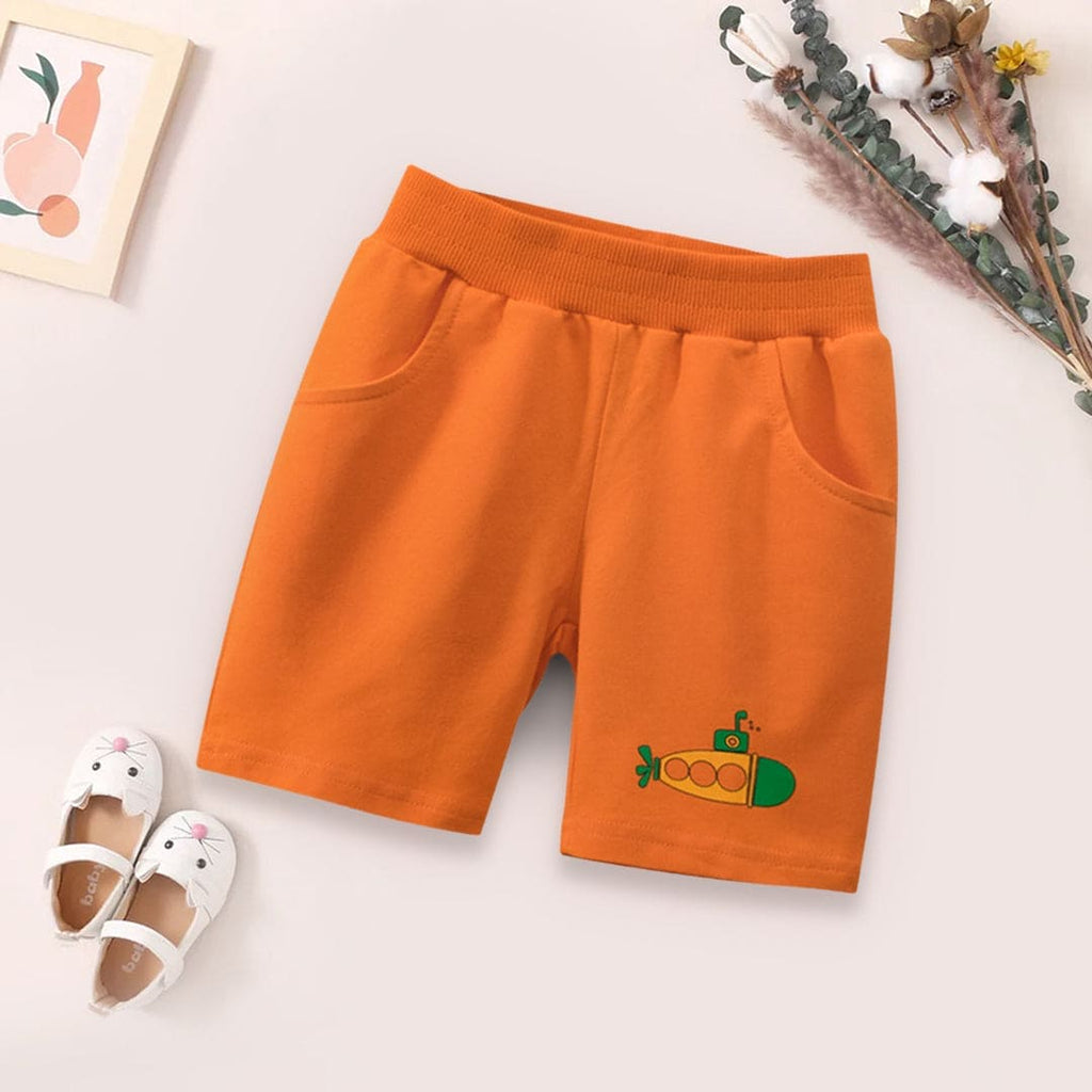 Boys Casual Bermuda Shorts Bermudas Orange 1-2 Y 