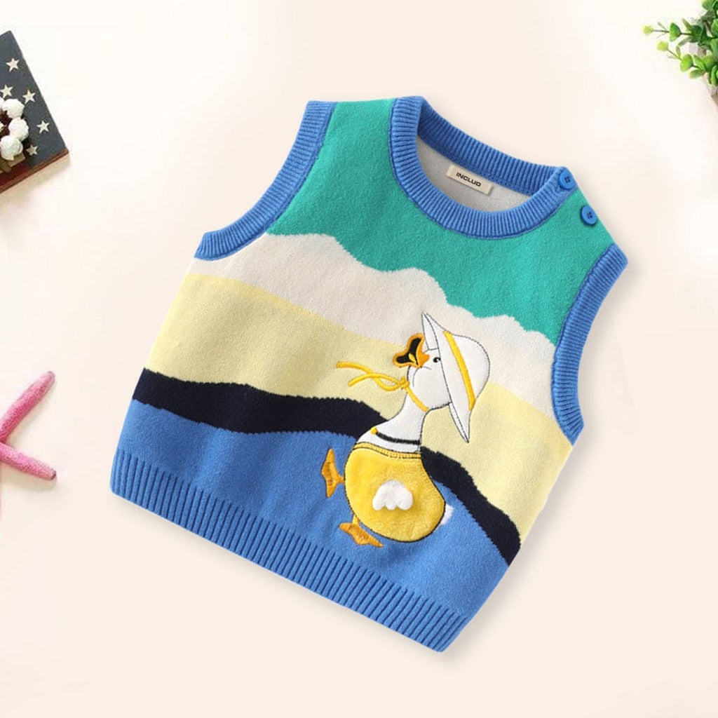Boys Duck Patch Sleeveless Pullover