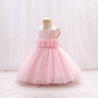 Girls Sleeveless Balloon Shape Party Dress Party Dresses   