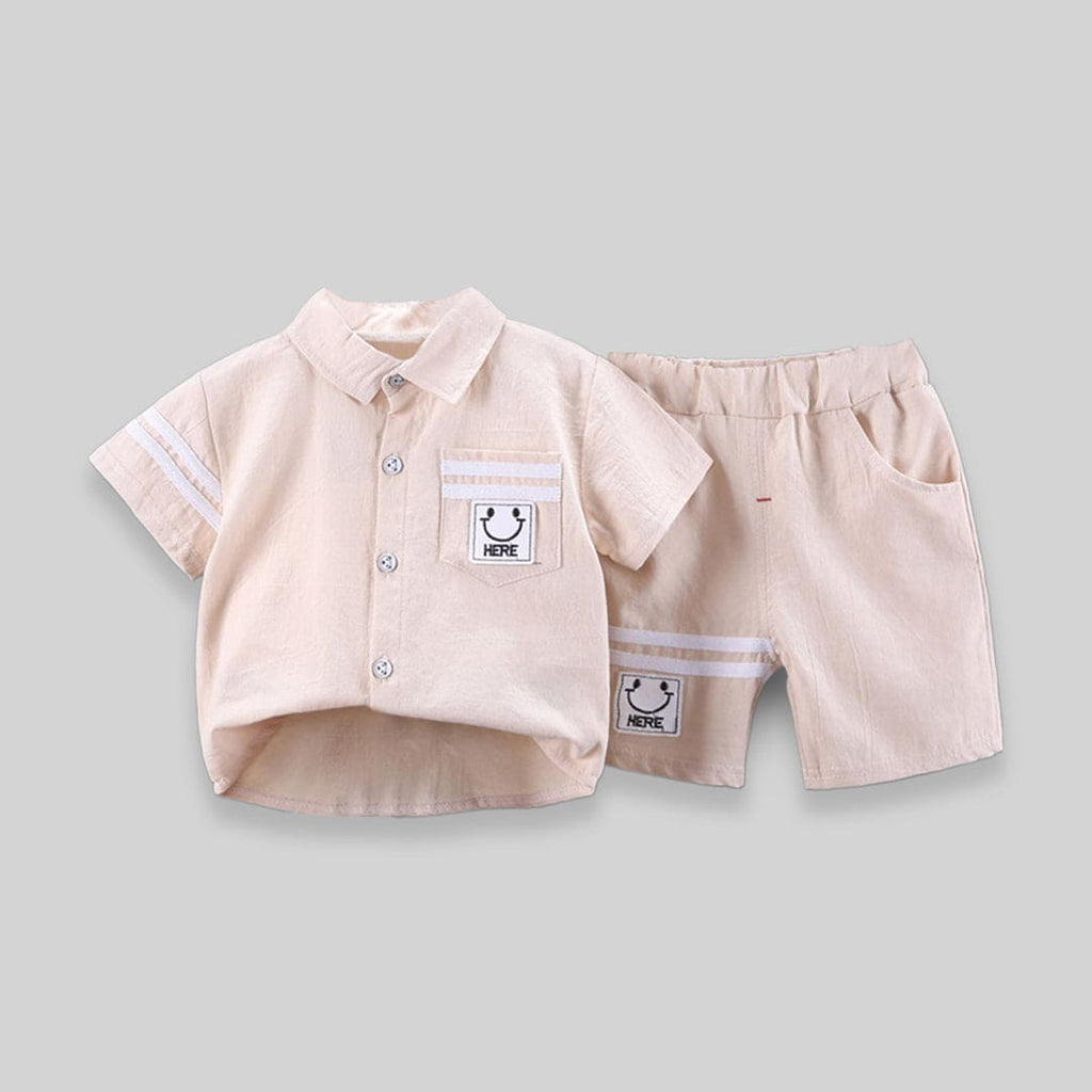 Boys Solid Two Piece Set