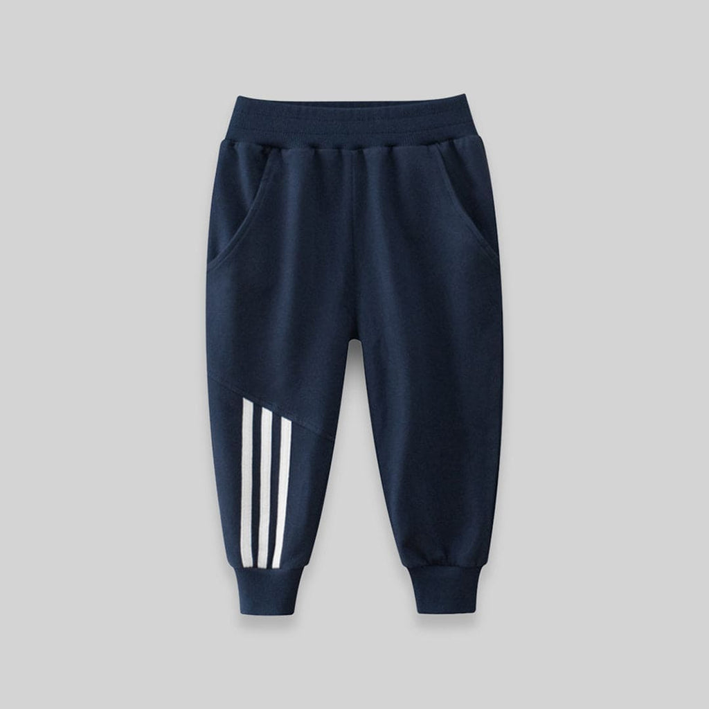 Striped Jogger with Cross Pocket
