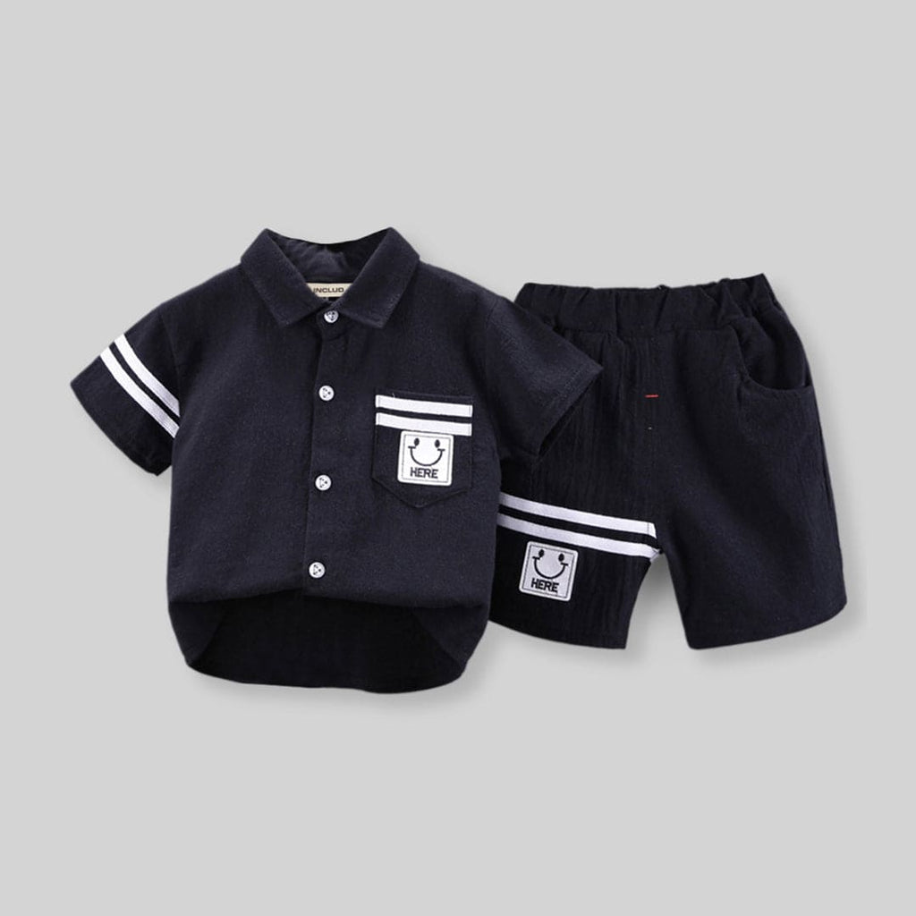 Boys Solid Two Piece Set