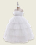 Girls Party Bouquet Gown Casual Dresses White 4-5 Y 