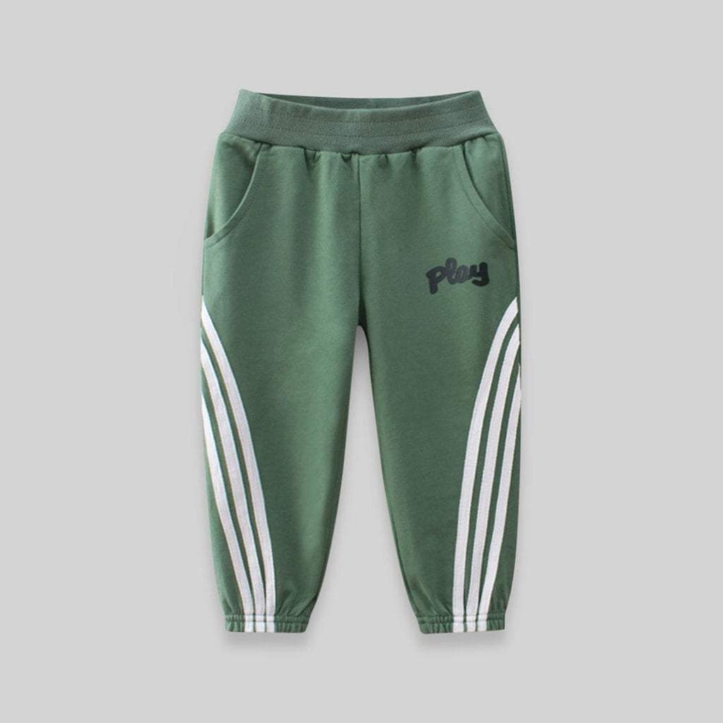 Elasticated Jogger with Diagonal Stripes and Cross Pockets