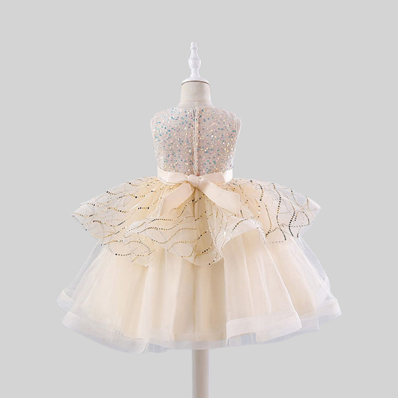 Girls Sequins Embellished Fit & Flare Party Dress Party Dresses   