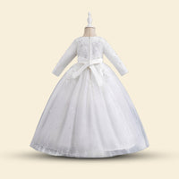 Girls Long Sleeve Embellished Fit & Flare Party Wear Dress Party Dresses   
