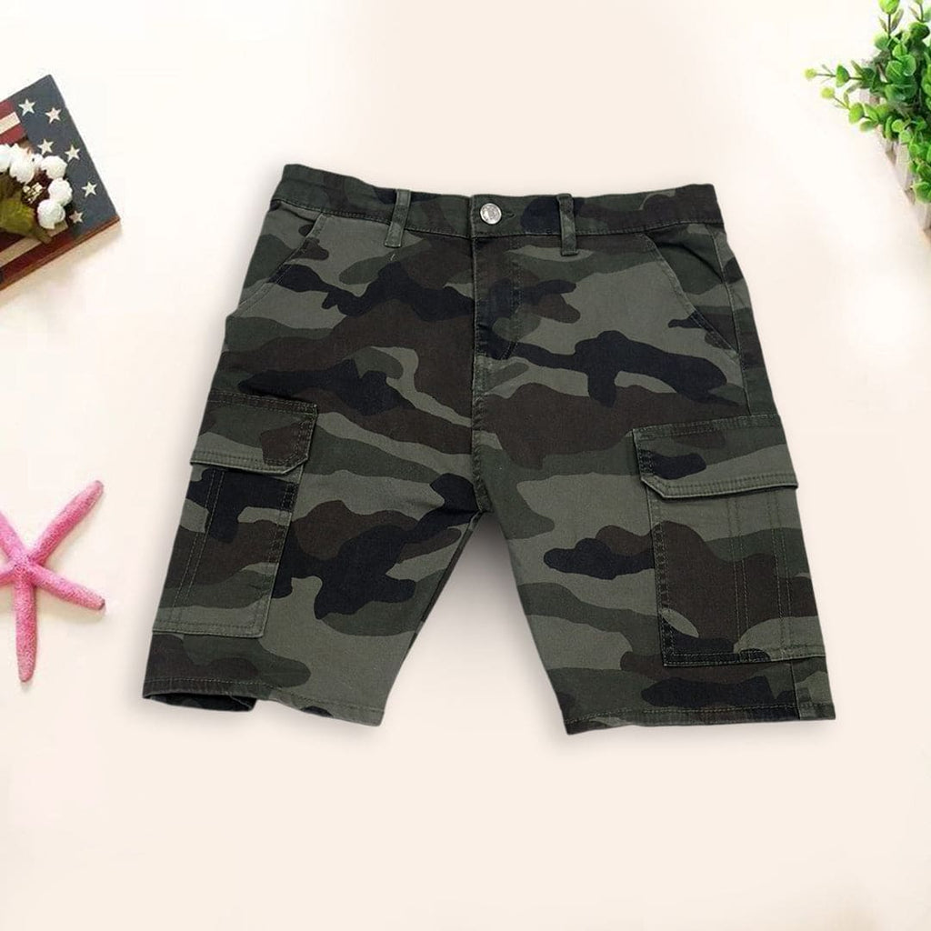 Boys Camouflage Printed Shorts