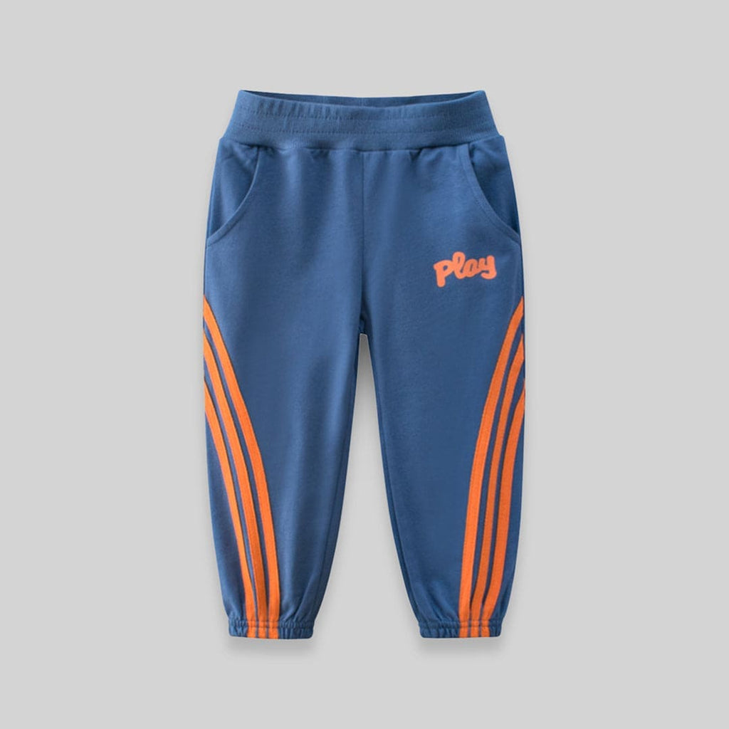 Elasticated Jogger with Diagonal Stripes and Cross Pockets