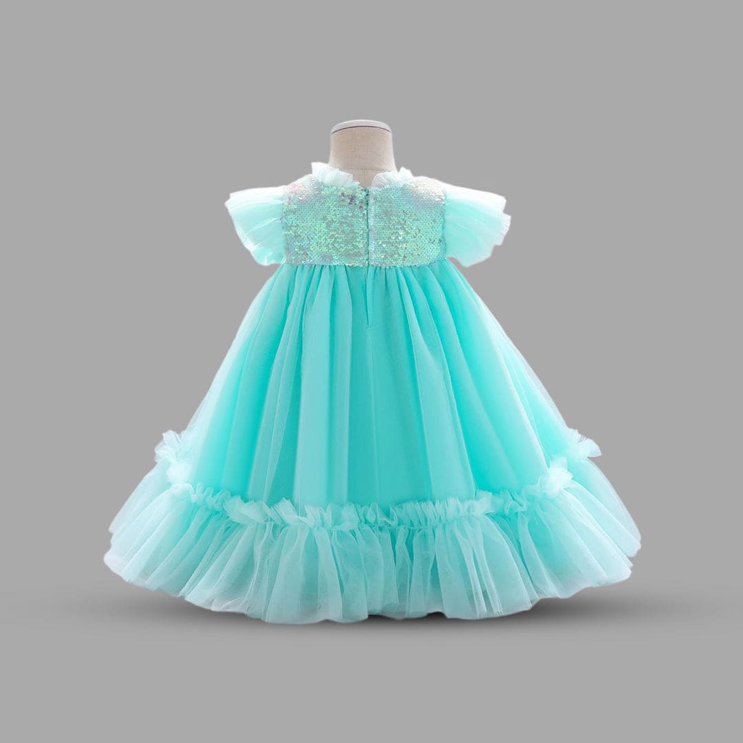 Girls Sequins Empire Line Party Dress Party Dresses   