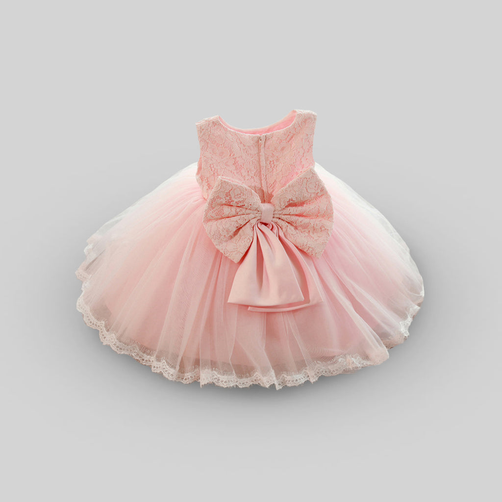 Girls Lace Embroidery Sleeveless Party Dress Party Dresses   
