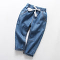 Girls Denim Trouser with Elasticated Waistband Jeans Style 1 1-2 Y 