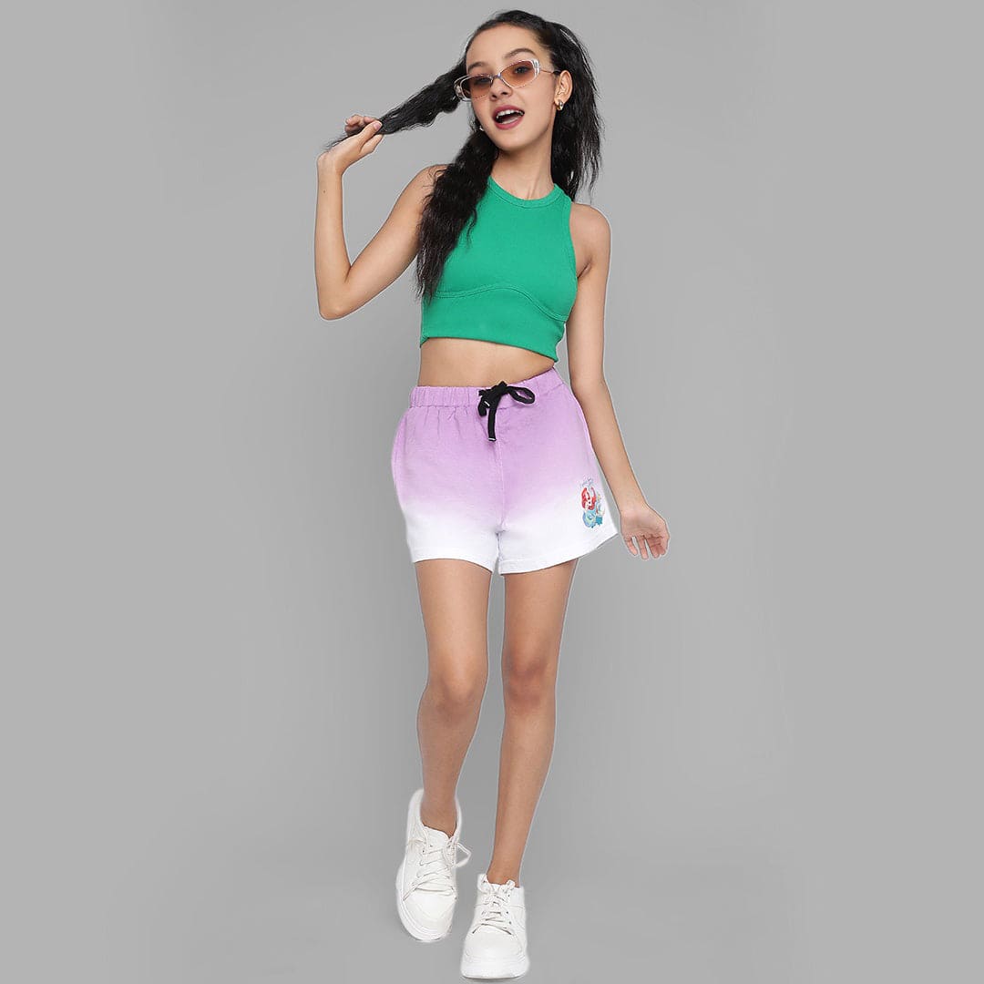 Girls Ombre Print Shorts Shorts   