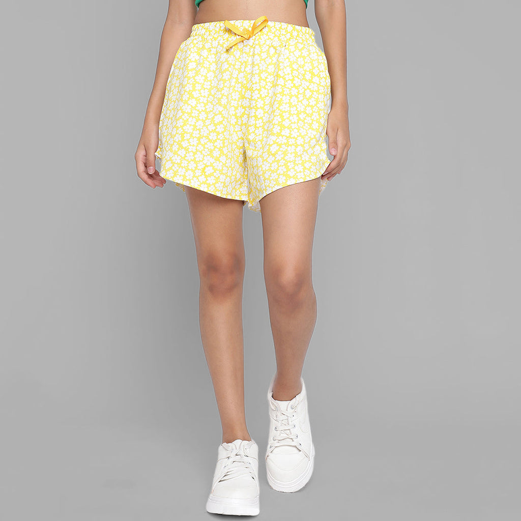 Girls Printed Looper Shorts