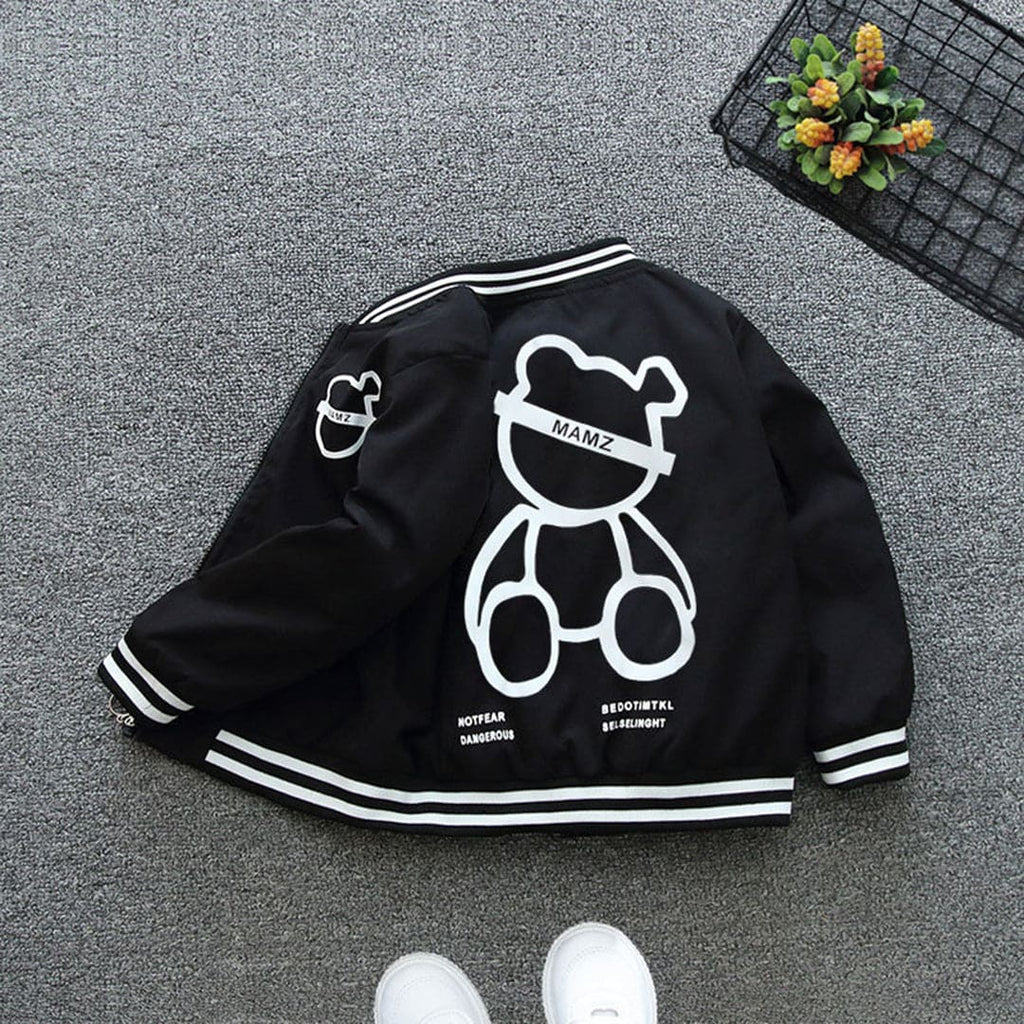 Boys Solid Bomber Jacket Coats & Jackets   