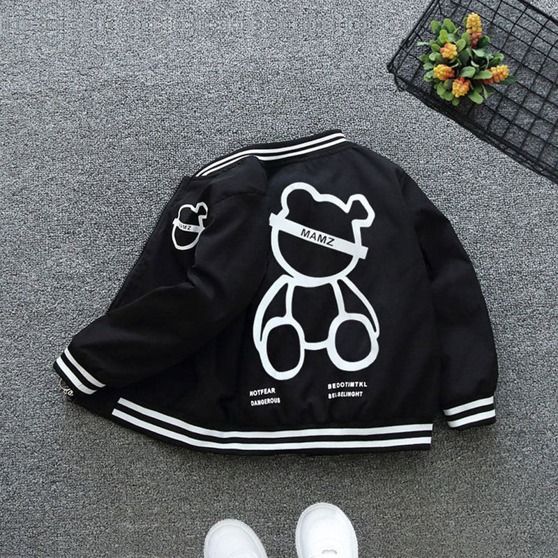 Boys Solid Bomber Jacket Coats & Jackets   
