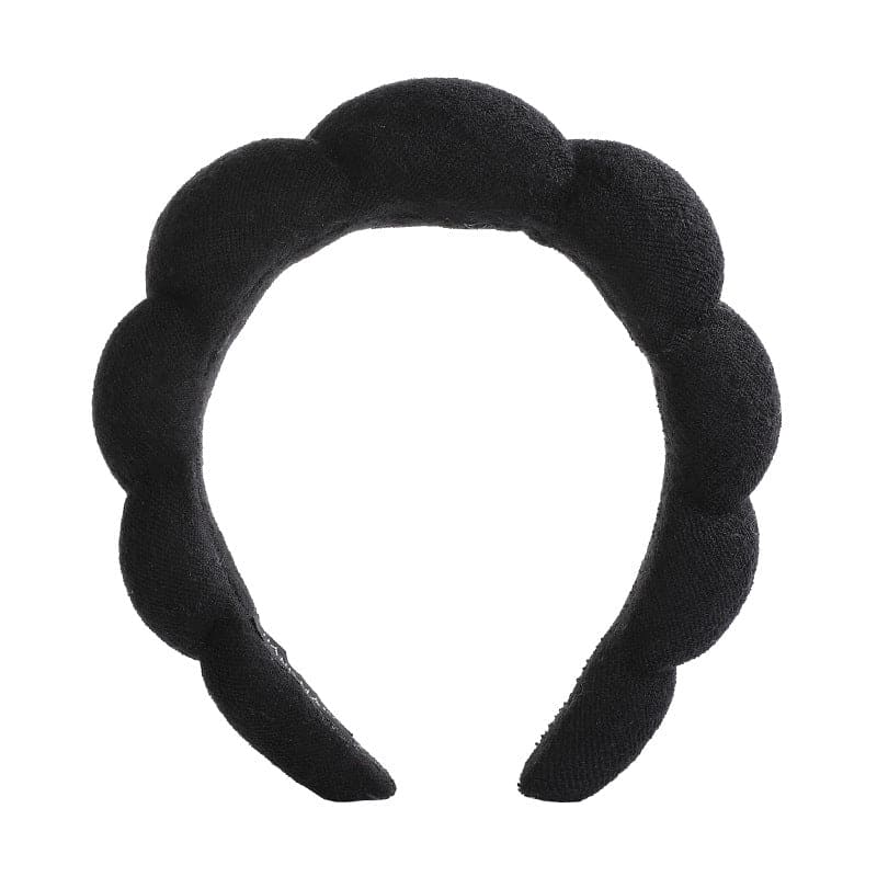 Girls Twisted Sponge Headband Hairbands Black  