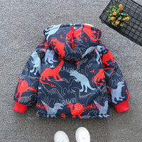 Boys Printed Full Sleeves Fleece Jacket Coats & Jackets   