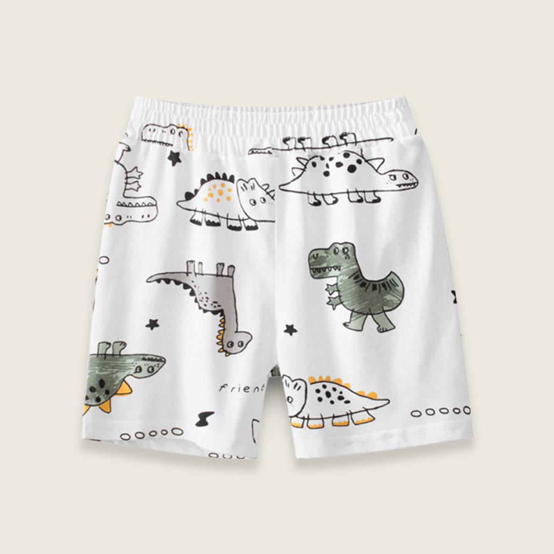 Boys Dinosaur Print Shorts Shorts   