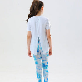 Girls Running Two Piece Set Sports Sets   