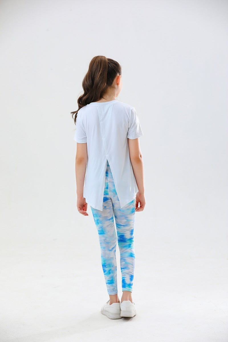Girls Running Two Piece Set Sports Sets   